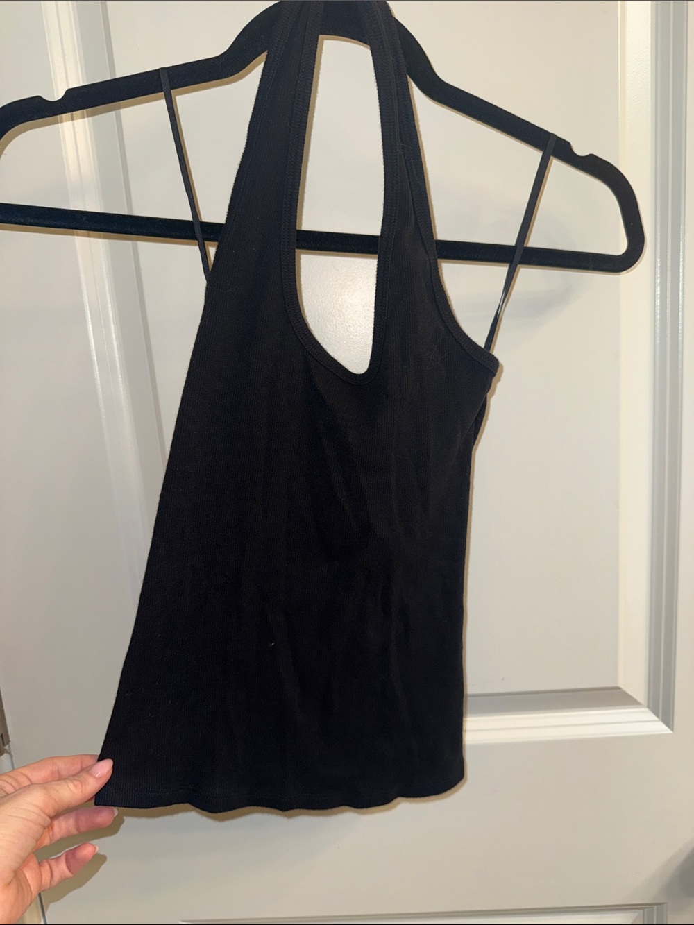 Aritzia Babaton Black Halter Top  2XS